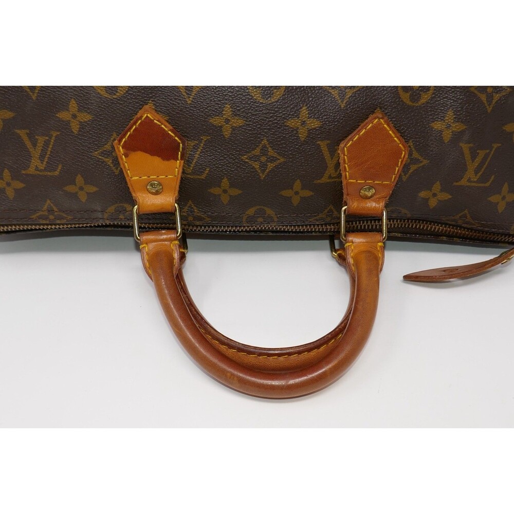 Louis Vuitton Vintage Monogram Canvas Speedy 35 Bag Handbag - Picture 11 of 16